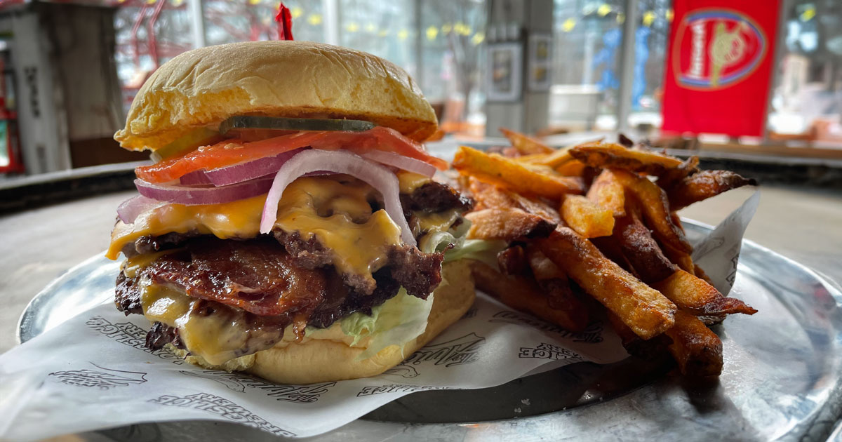 💯Bacon Double Cheeseburger